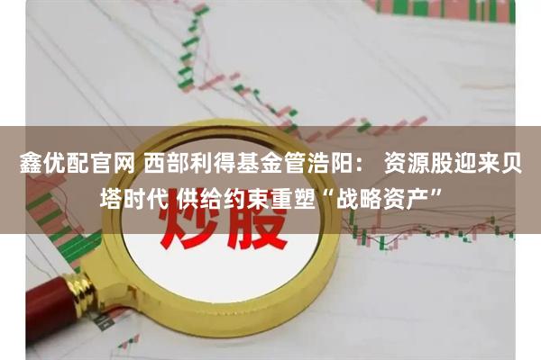 鑫优配官网 西部利得基金管浩阳： 资源股迎来贝塔时代 供给约束重塑“战略资产”