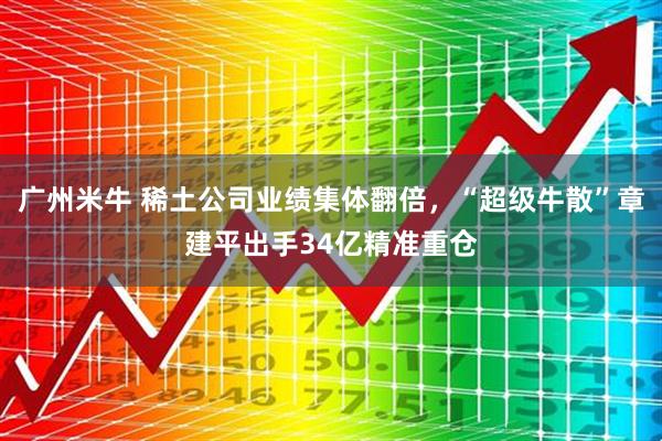 广州米牛 稀土公司业绩集体翻倍，“超级牛散”章建平出手34亿精准重仓